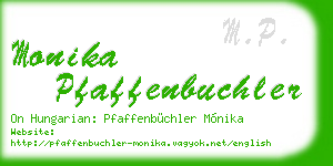 monika pfaffenbuchler business card