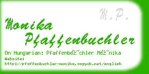 monika pfaffenbuchler business card